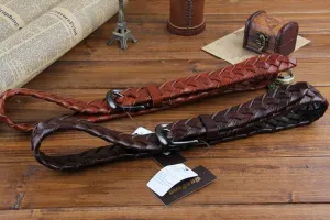Genuine Leather Fashion Weaved Belt Classic Style