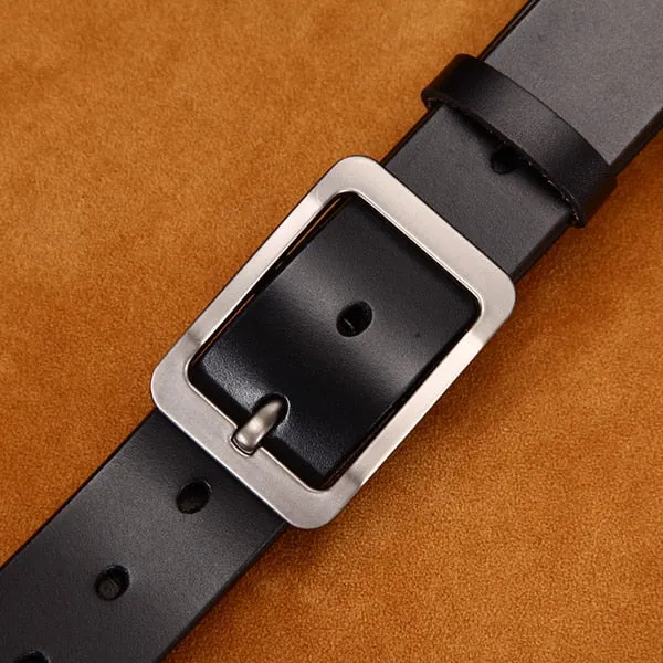 Genuine leather strap luxury pin buckle casual men belt