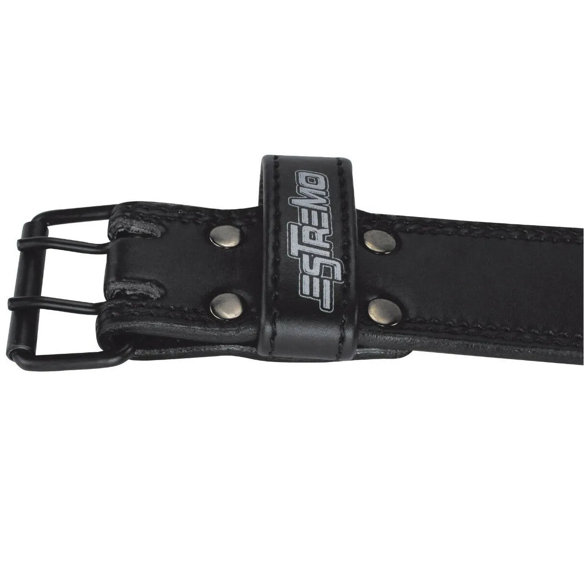 Genuine Leather Weightlifting Belt 4" Wide Black