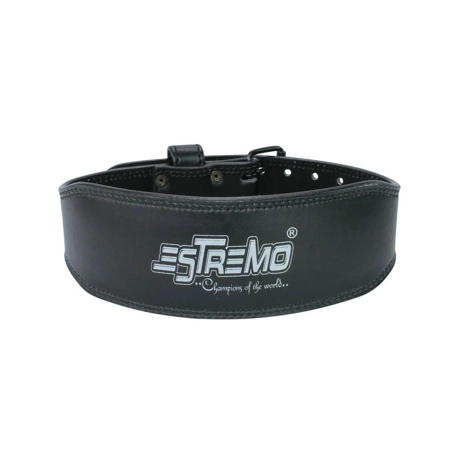 Genuine Leather Weightlifting Belt 4" Wide Black