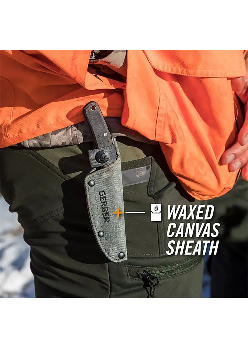 Gerber Downwind Fixed Drop Point Knife w/Sheath