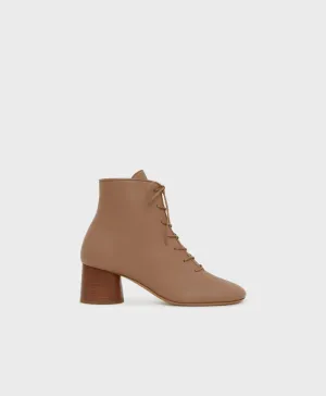 Glove Lace Up Boot - Biscotto