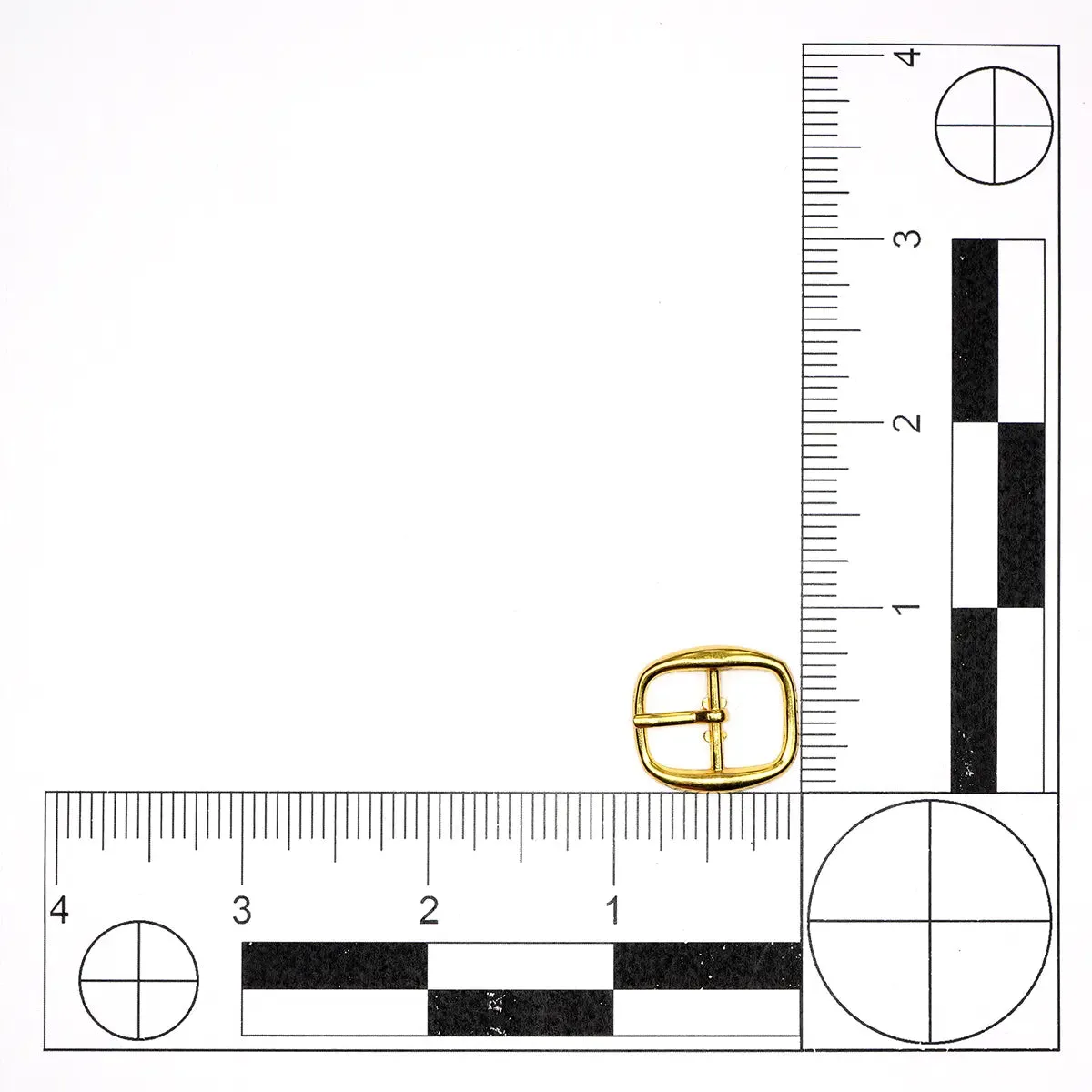 Gold Center Bar Buckle 1/2 Inch