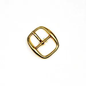 Gold Center Bar Buckle 1/2 Inch
