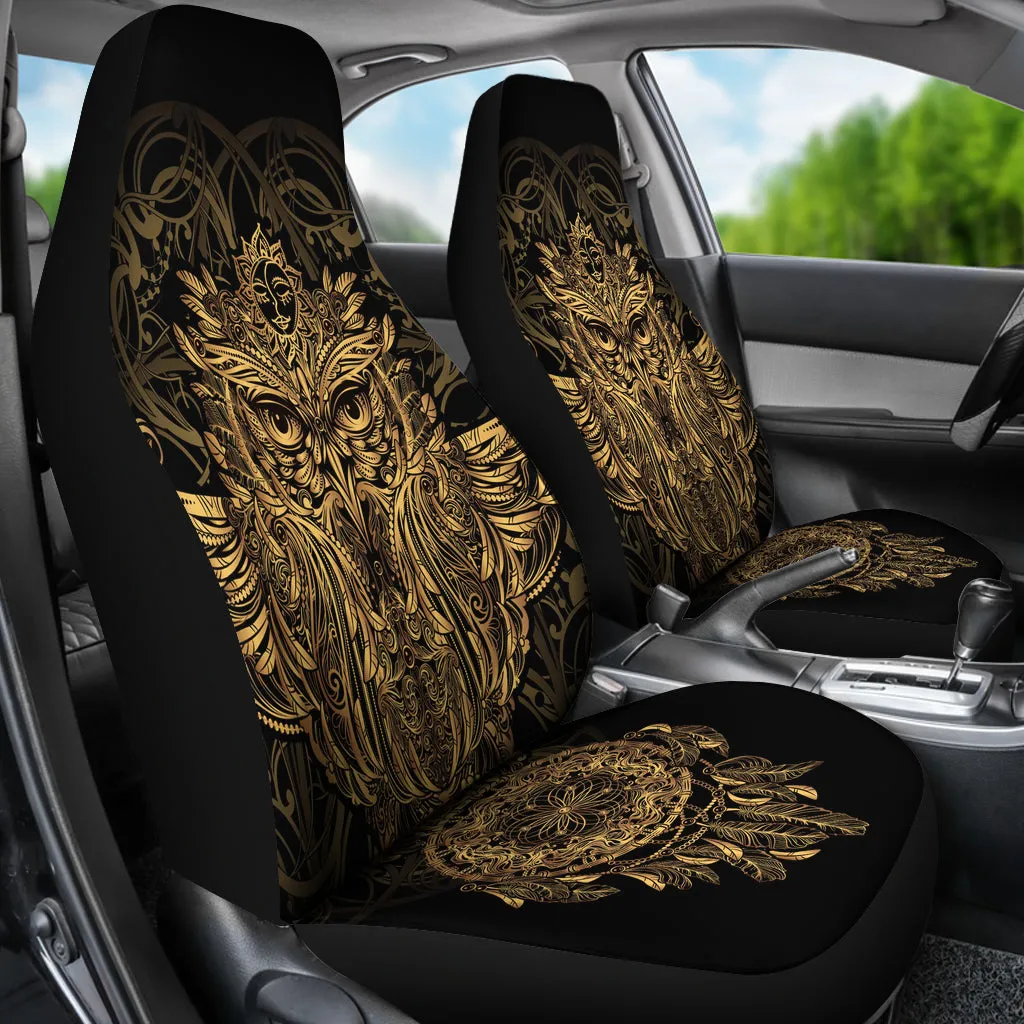 Golden Owl Car Seat Cover (Set of 2)
