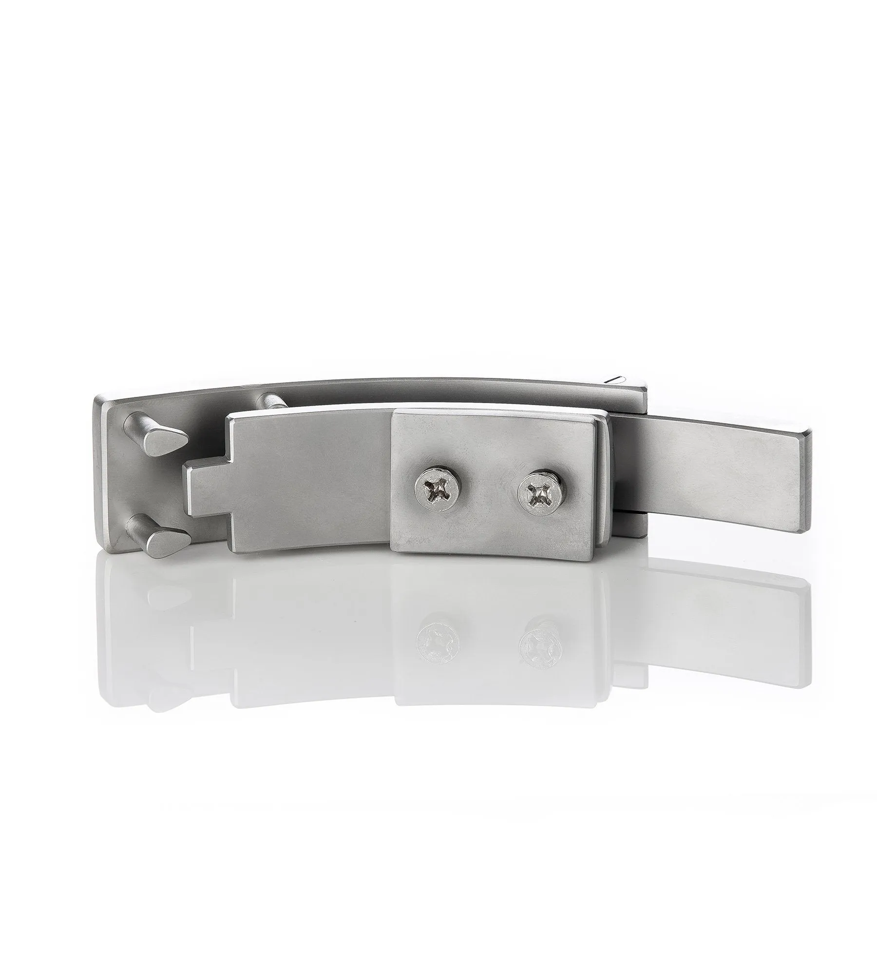 Goliath Lever Buckle - Brushed Steel