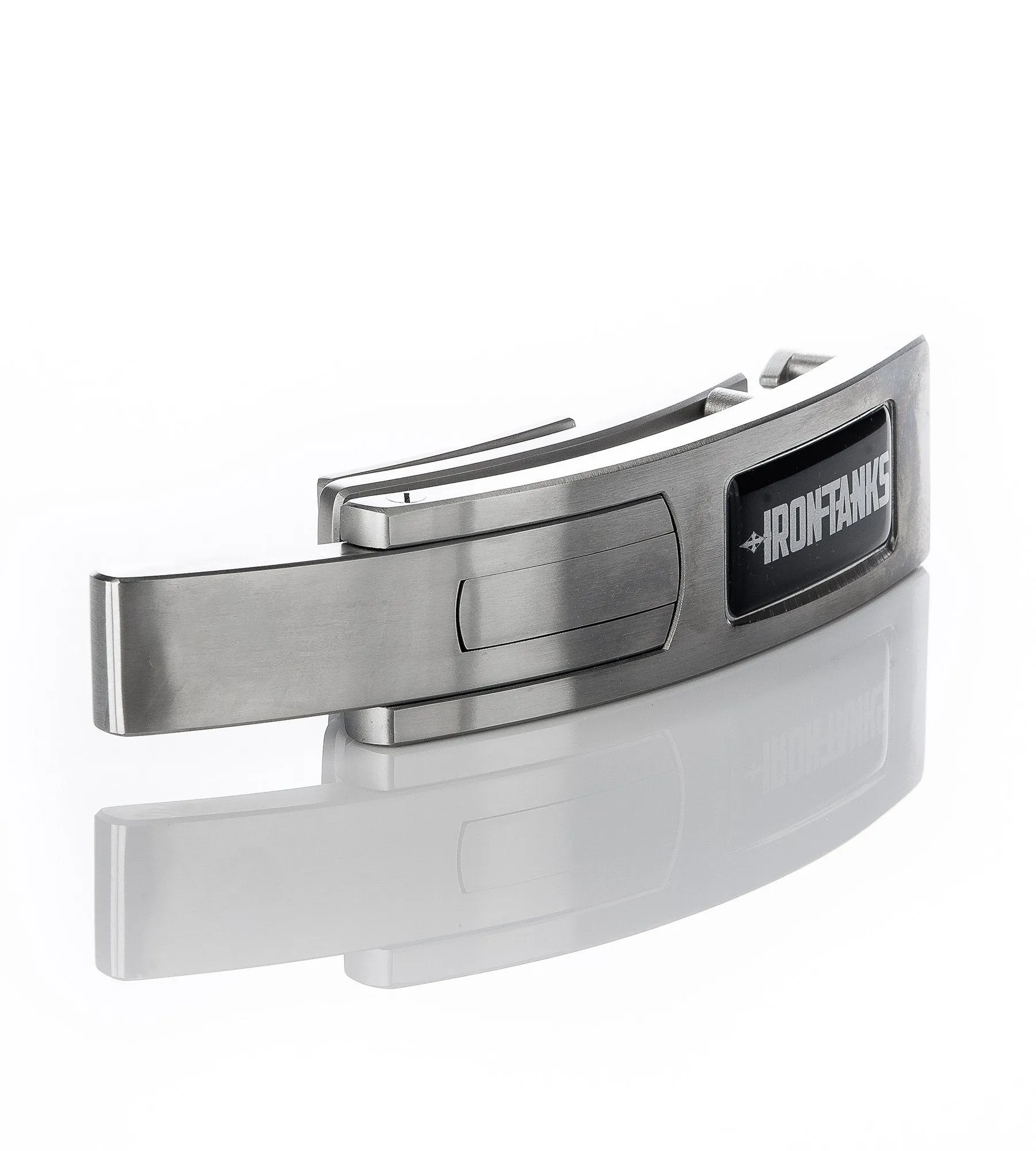 Goliath Lever Buckle - Brushed Steel