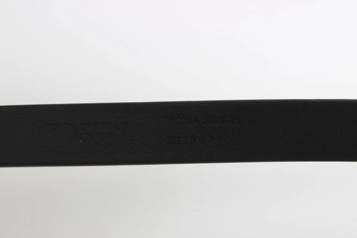 Gray Leather Gold Buckle Belt