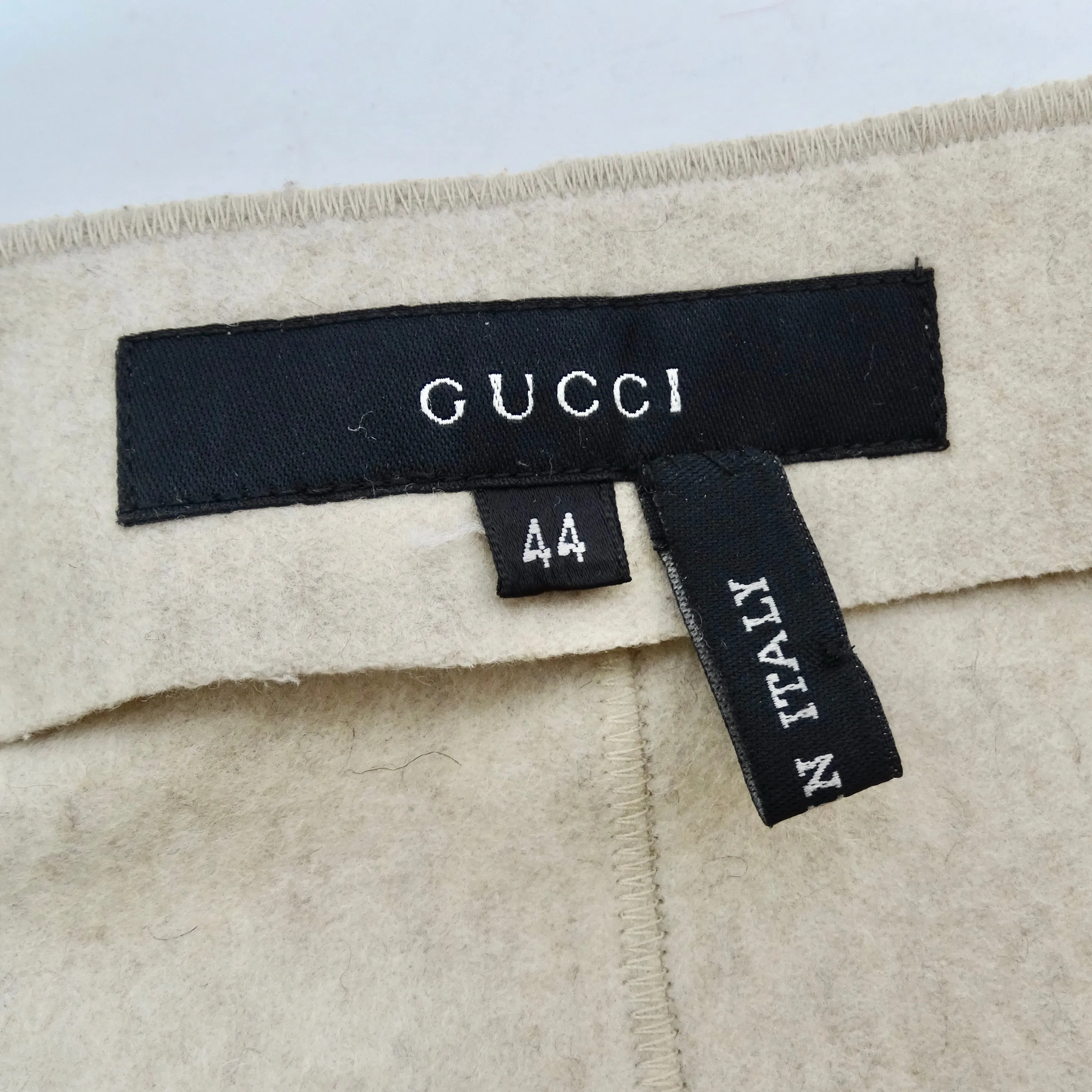 Gucci Belted Wool Pencil Skirt