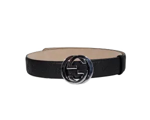 GUCCI SIGNATURE LEATHER BELT
