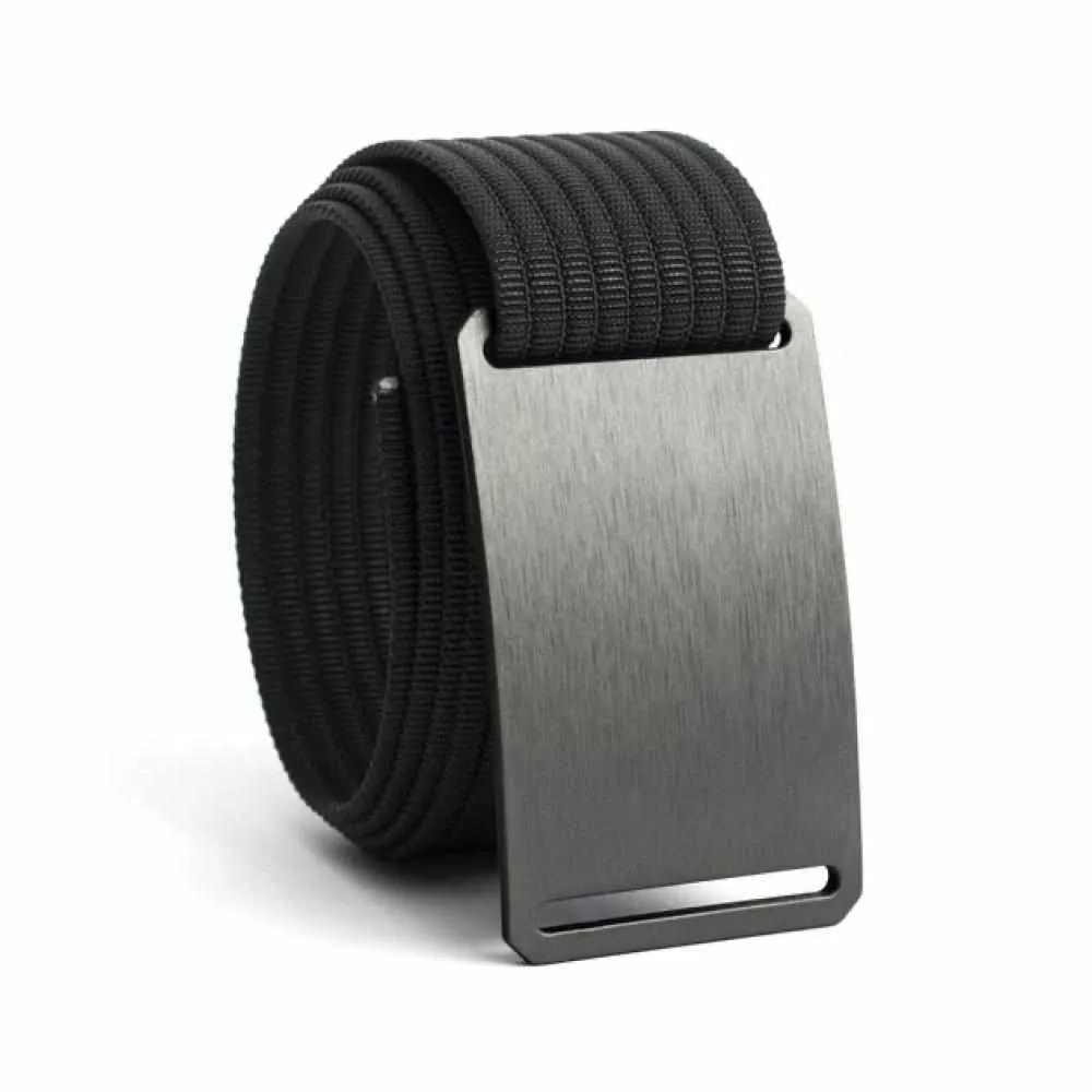 Gunmetal Standard Belt with Black Strap