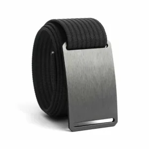 Gunmetal Standard Belt with Black Strap