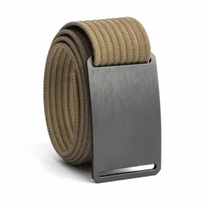 Gunmetal Standard Belt with Khaki Strap