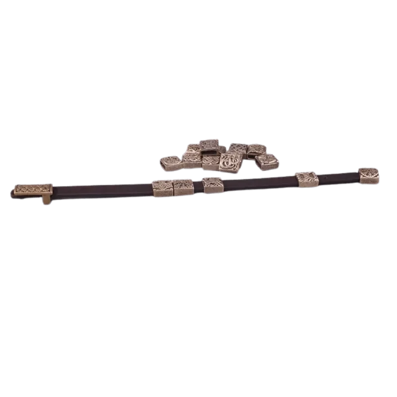Handcrafted Harnald Midgard Leather Bracelet