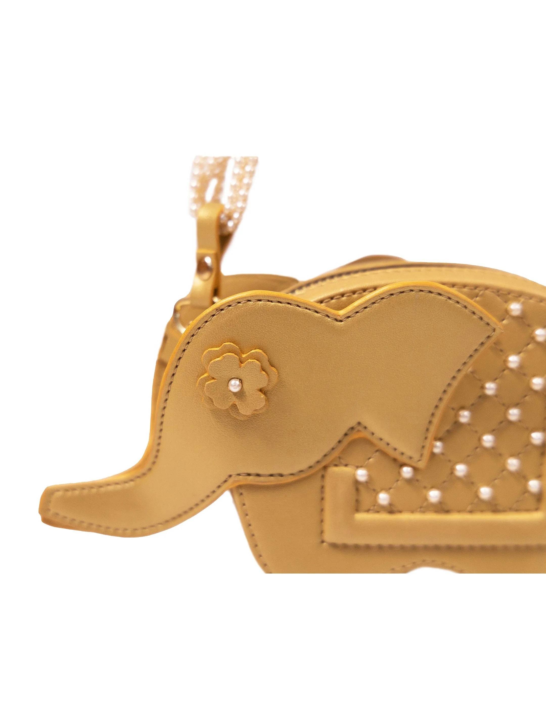 Hathi Batua In Gold And Pearls