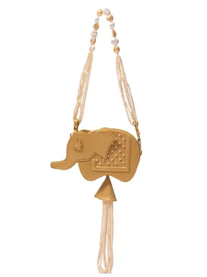 Hathi Batua In Gold And Pearls