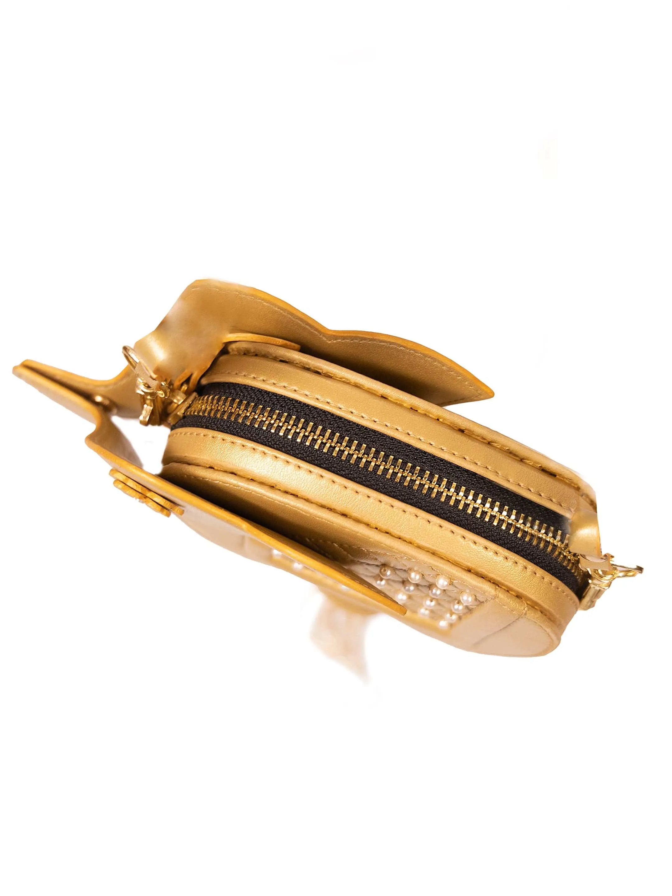 Hathi Batua In Gold And Pearls