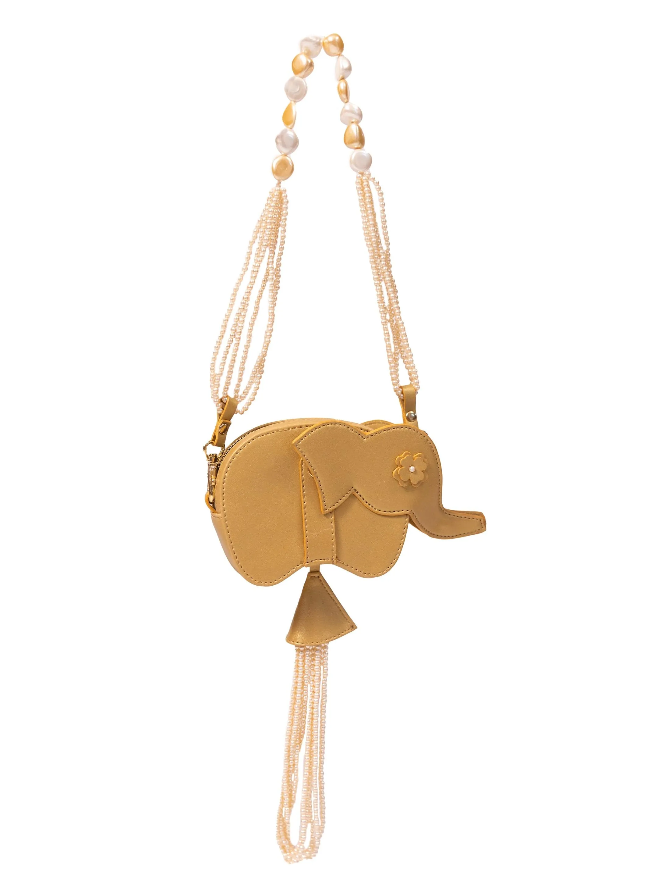 Hathi Batua In Gold And Pearls