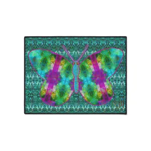 Heavy Duty Floor Mat (Butterfly Glade Denizen & Samhain Dream Thaw 12 & Blue Logo@Alchemic) RJSTH@Fabric#11_10 of 16 RJSTHw2025 RJS