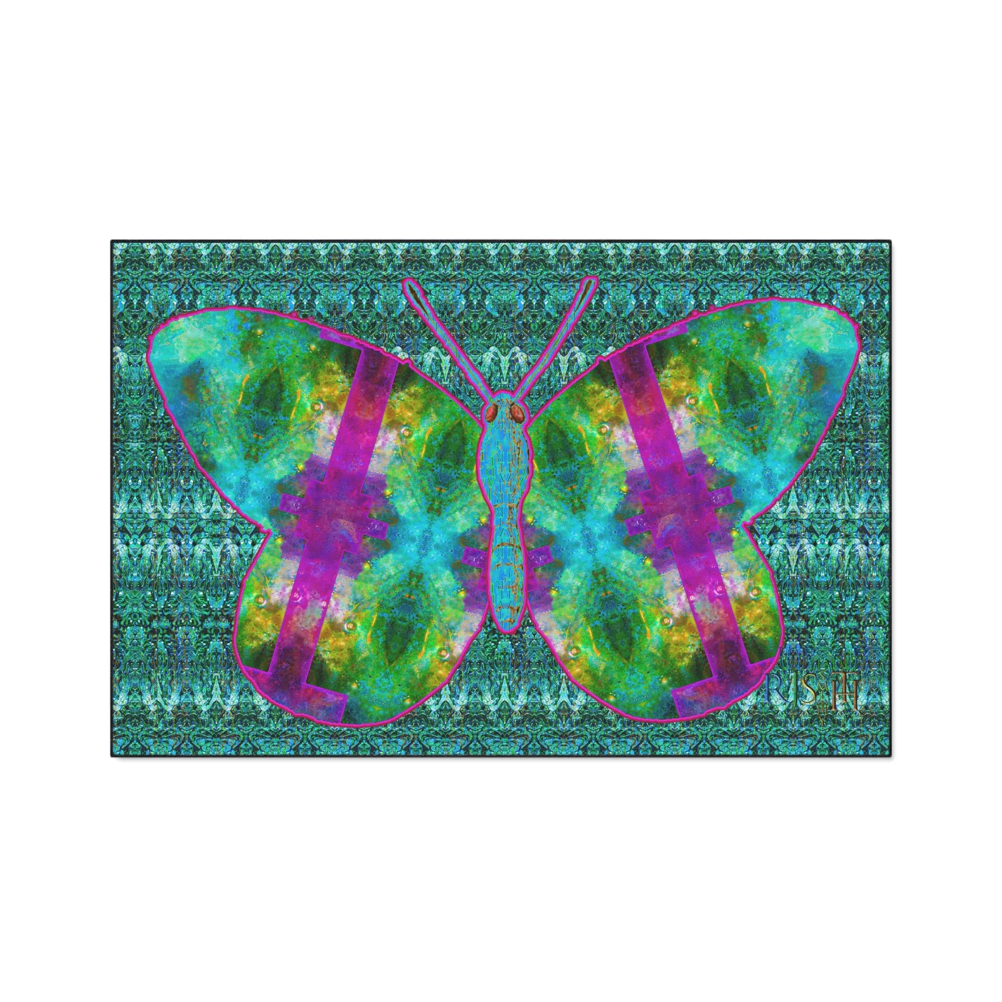 Heavy Duty Floor Mat (Butterfly Glade Denizen & Samhain Dream Thaw 12 & Blue Logo@Alchemic) RJSTH@Fabric#11_10 of 16 RJSTHw2025 RJS