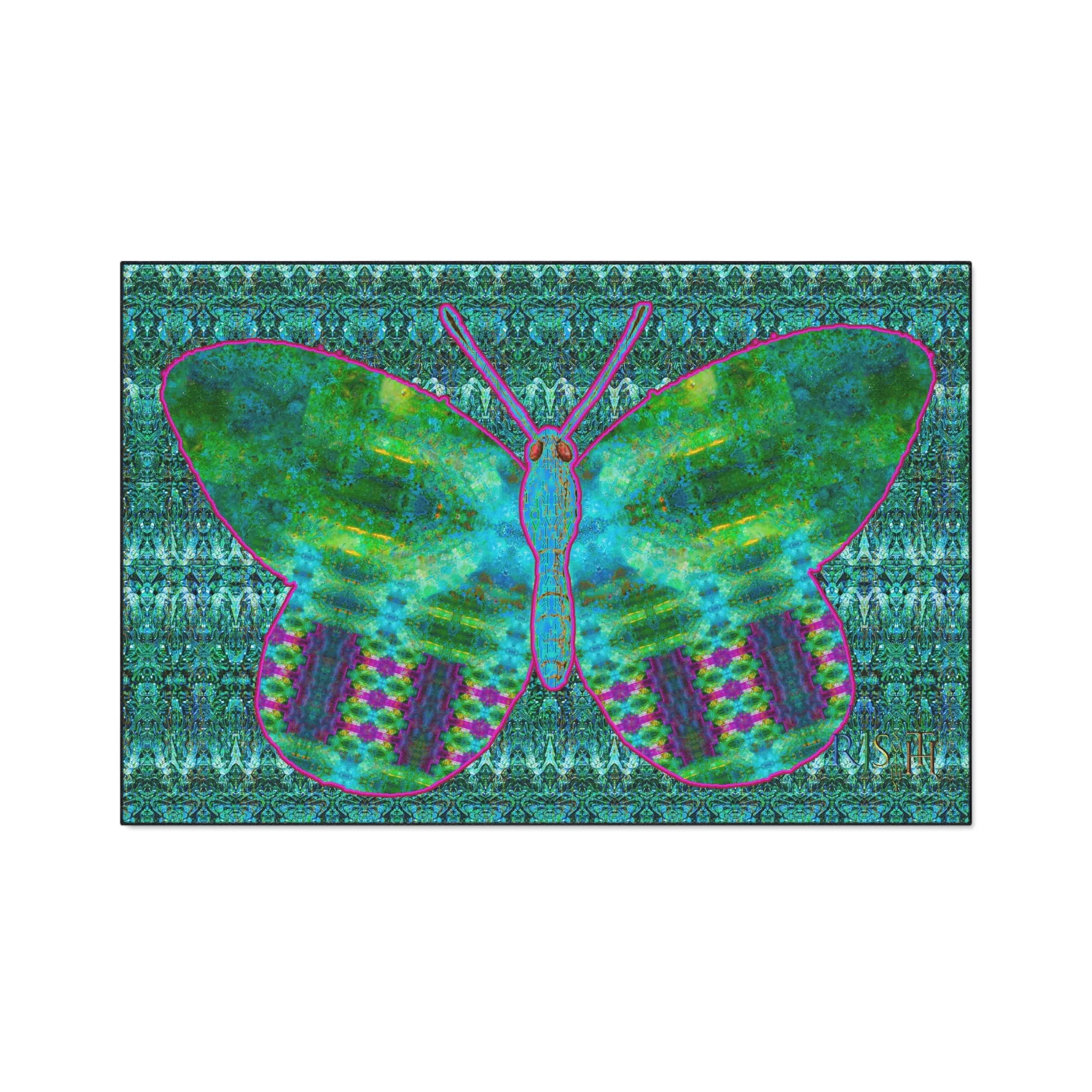 Heavy Duty Floor Mat (Butterfly Glade Denizen & Samhain Dream Thaw 12 & Blue Logo@Alchemic) RJSTH@Fabric#11_12 of 16 RJSTHw2025 RJS