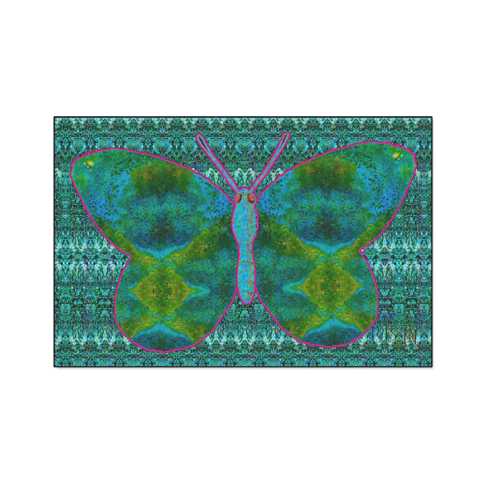 Heavy Duty Floor Mat (Butterfly Glade Denizen & Samhain Dream Thaw 12 & Blue Logo@Alchemic) RJSTH@Fabric#11_13 of 16 RJSTHw2025 RJS
