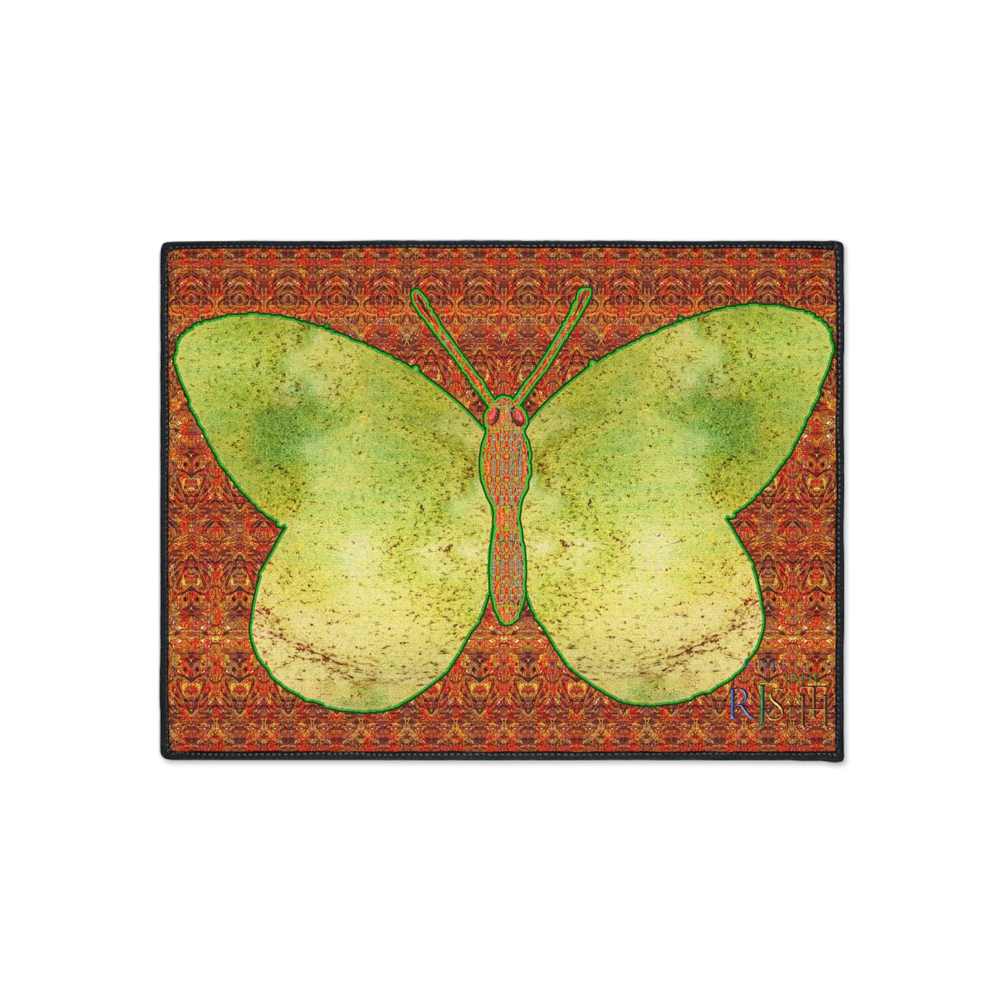 Heavy Duty Floor Mat (Butterfly Glade Denizen & Samhain Dream Thaw 15 & Orange Logo@Alchemic) RJSTH@Fabric#2_11 of 16 RJSTHw2025 RJS