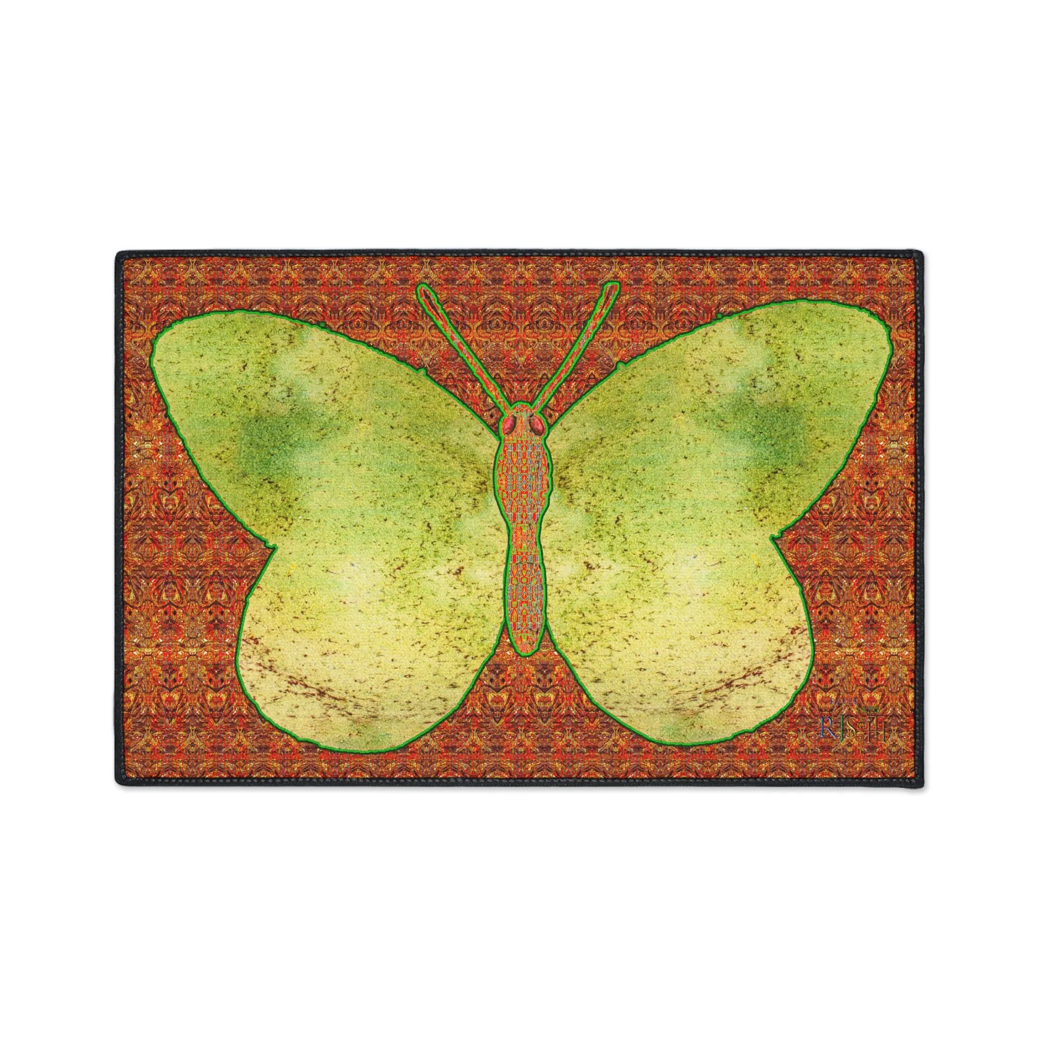 Heavy Duty Floor Mat (Butterfly Glade Denizen & Samhain Dream Thaw 15 & Orange Logo@Alchemic) RJSTH@Fabric#2_11 of 16 RJSTHw2025 RJS