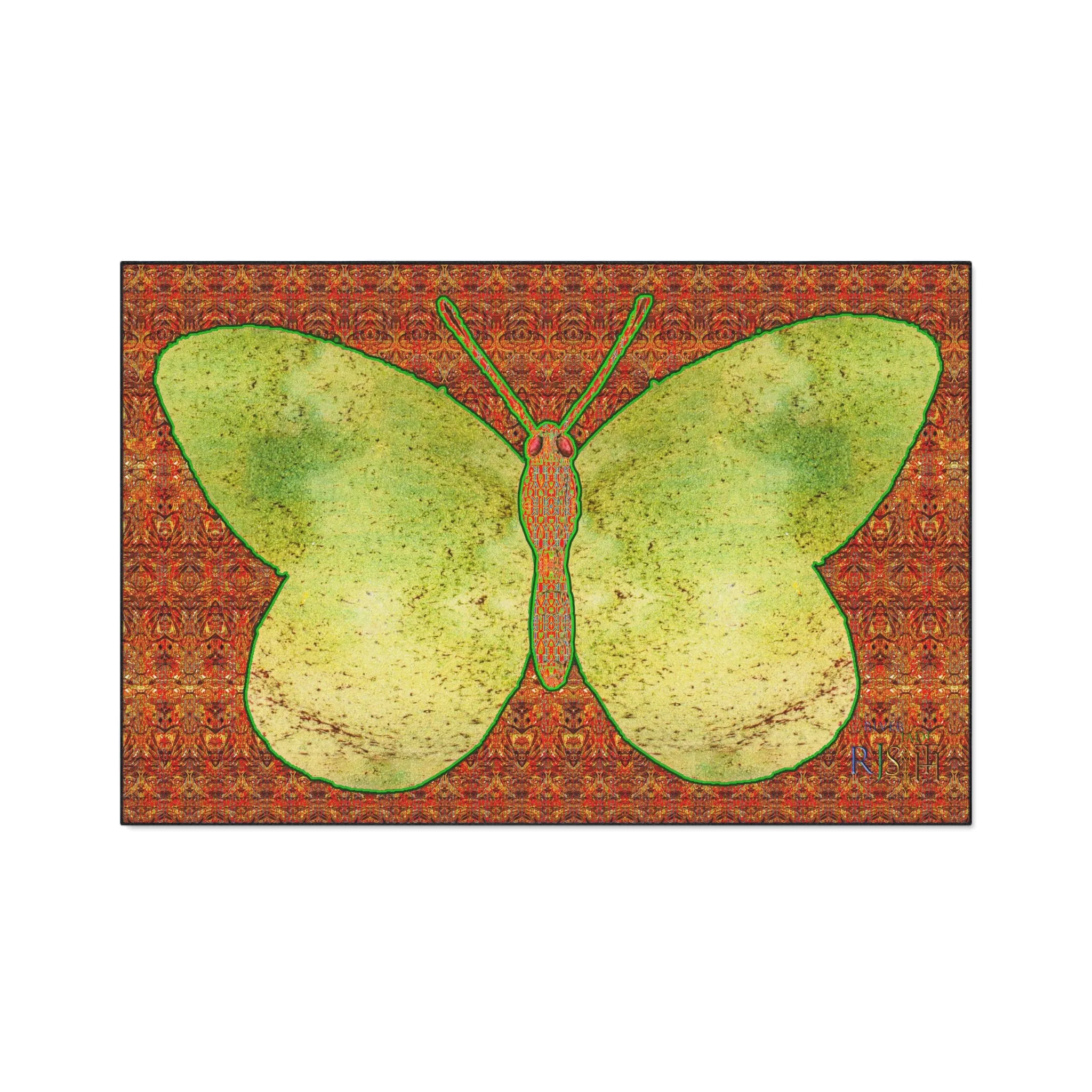 Heavy Duty Floor Mat (Butterfly Glade Denizen & Samhain Dream Thaw 15 & Orange Logo@Alchemic) RJSTH@Fabric#2_11 of 16 RJSTHw2025 RJS