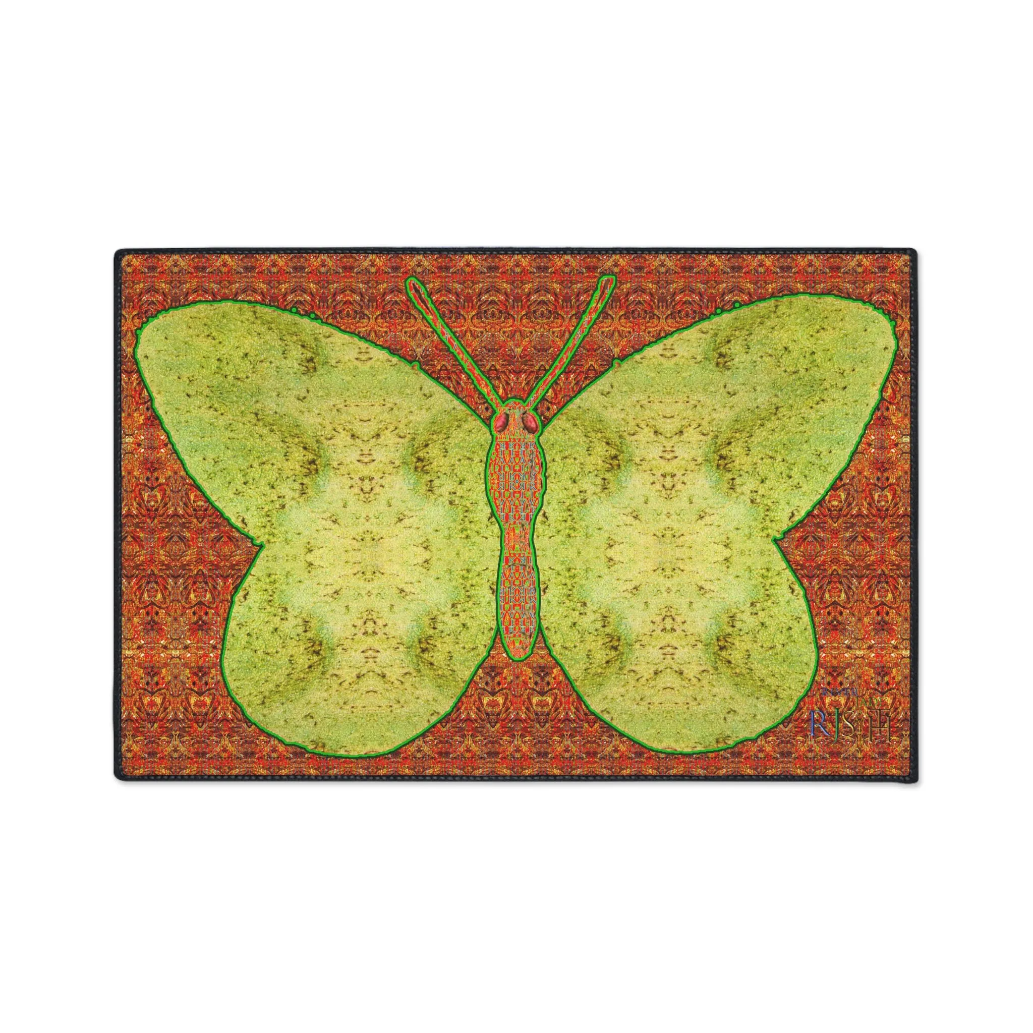 Heavy Duty Floor Mat (Butterfly Glade Denizen & Samhain Dream Thaw 15 & Orange Logo@Alchemic) RJSTH@Fabric#2_11 of 16 RJSTHw2025 RJS