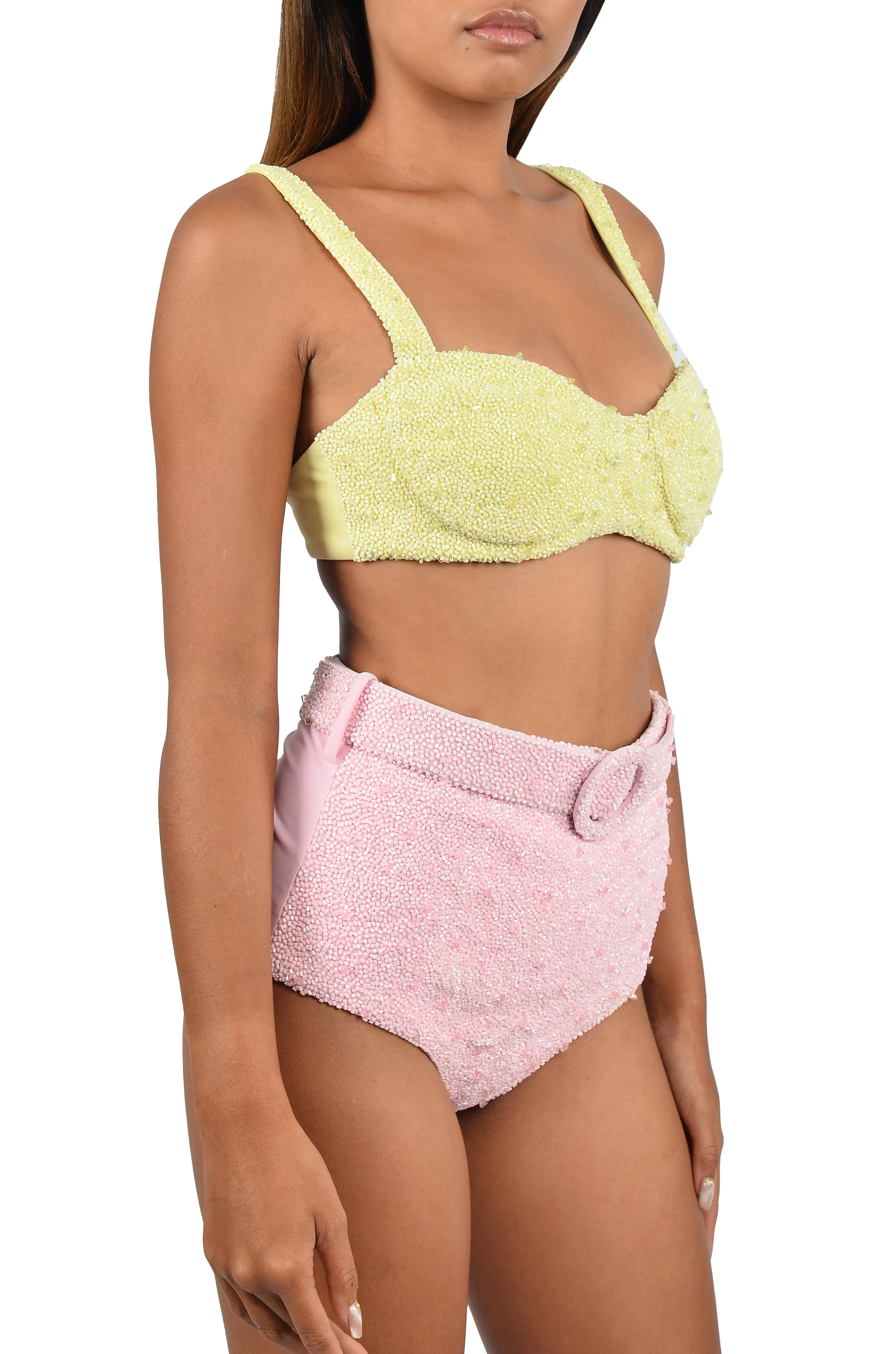 Heidi Hand Beaded Bikini Top