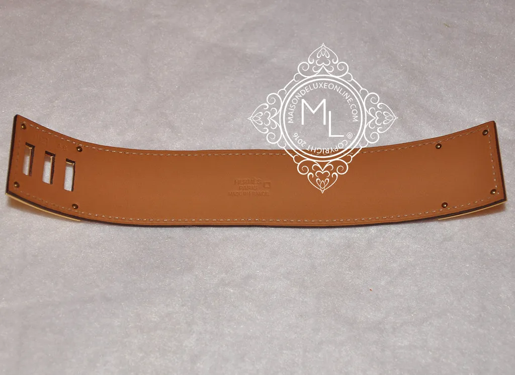 Hermes Red Matte Alligator Crocodile Kelly Dog CDC Bracelet S