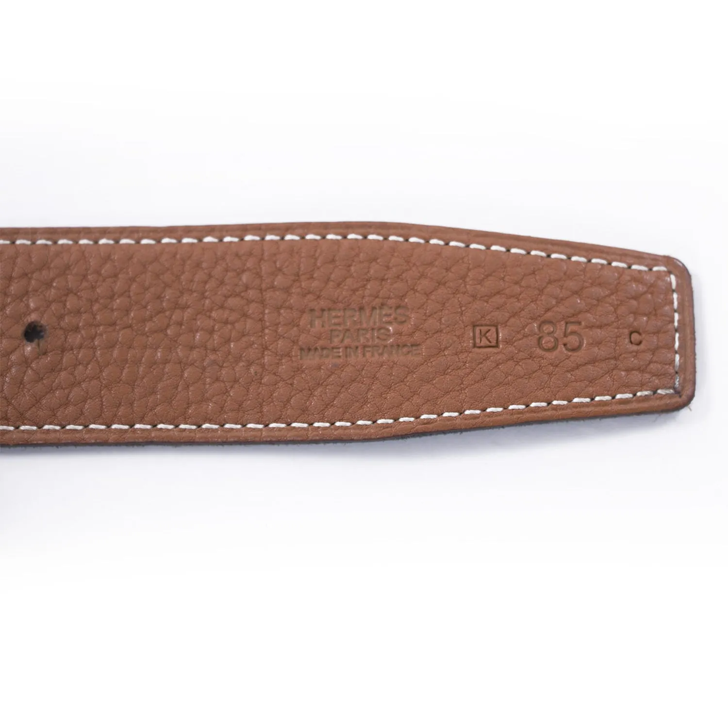 Hermès Tan and Black Reversible H Belt
