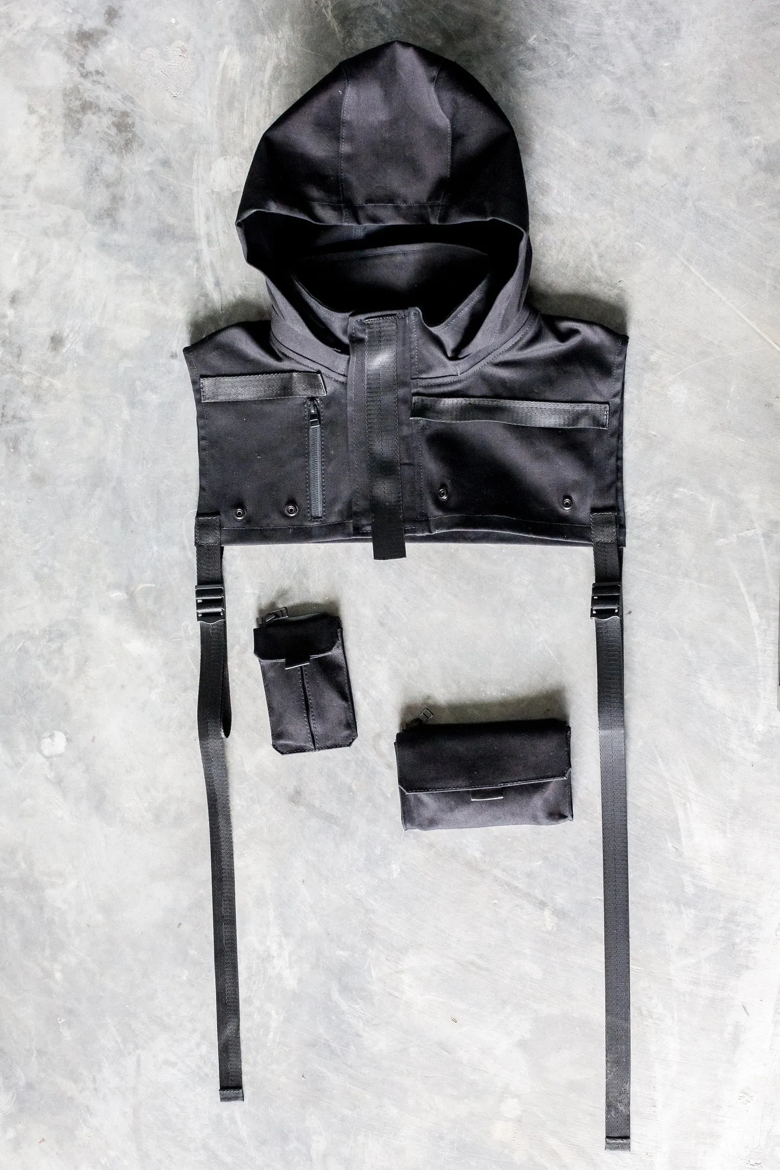 HIGHER GROUND Hooded Cropped Unisex Vest