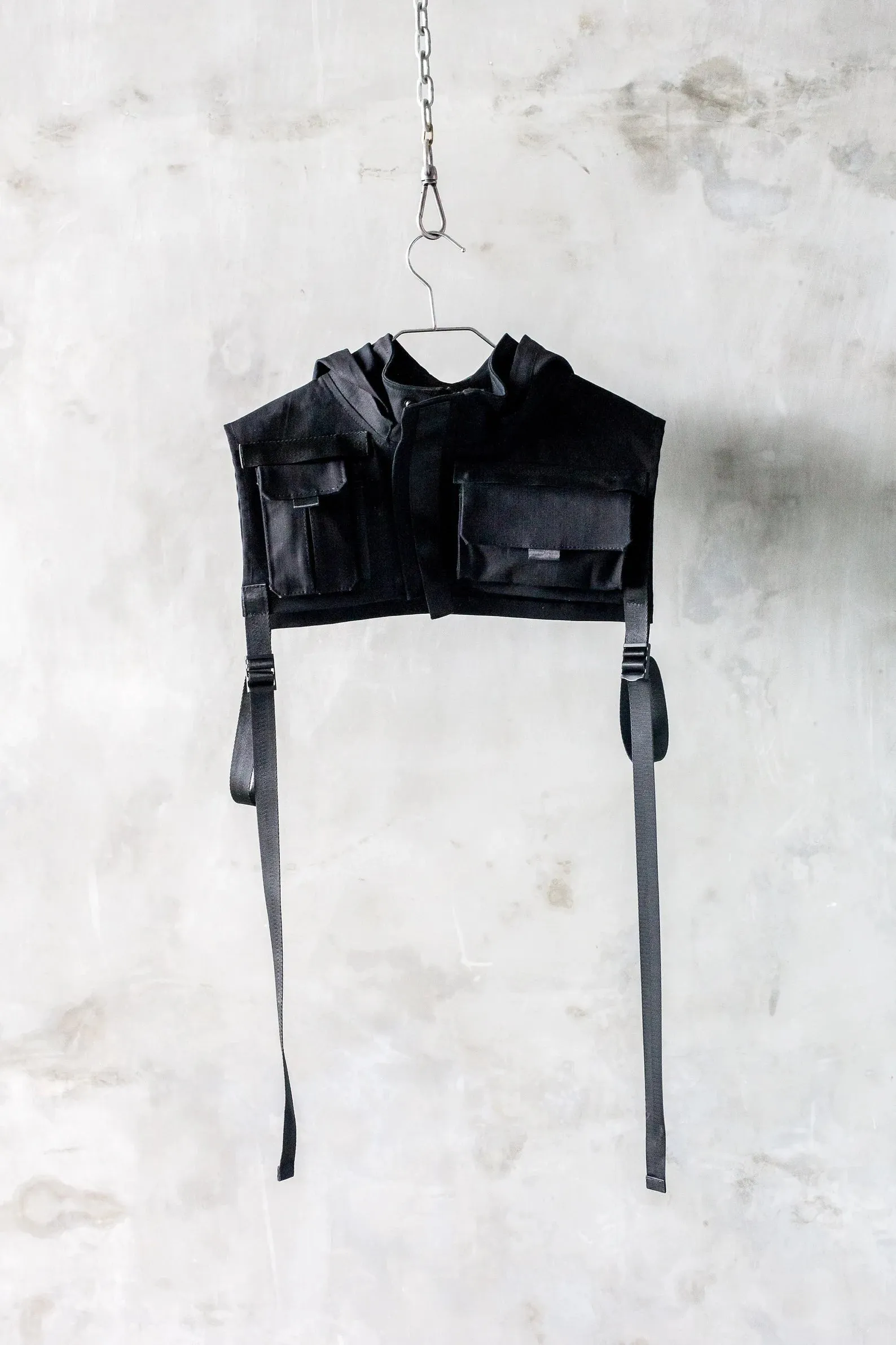 HIGHER GROUND Hooded Cropped Unisex Vest