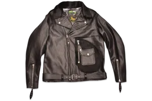 Himel Bros x Freenote Cloth Beck 333 Grizzly Jacket Black Horsehide