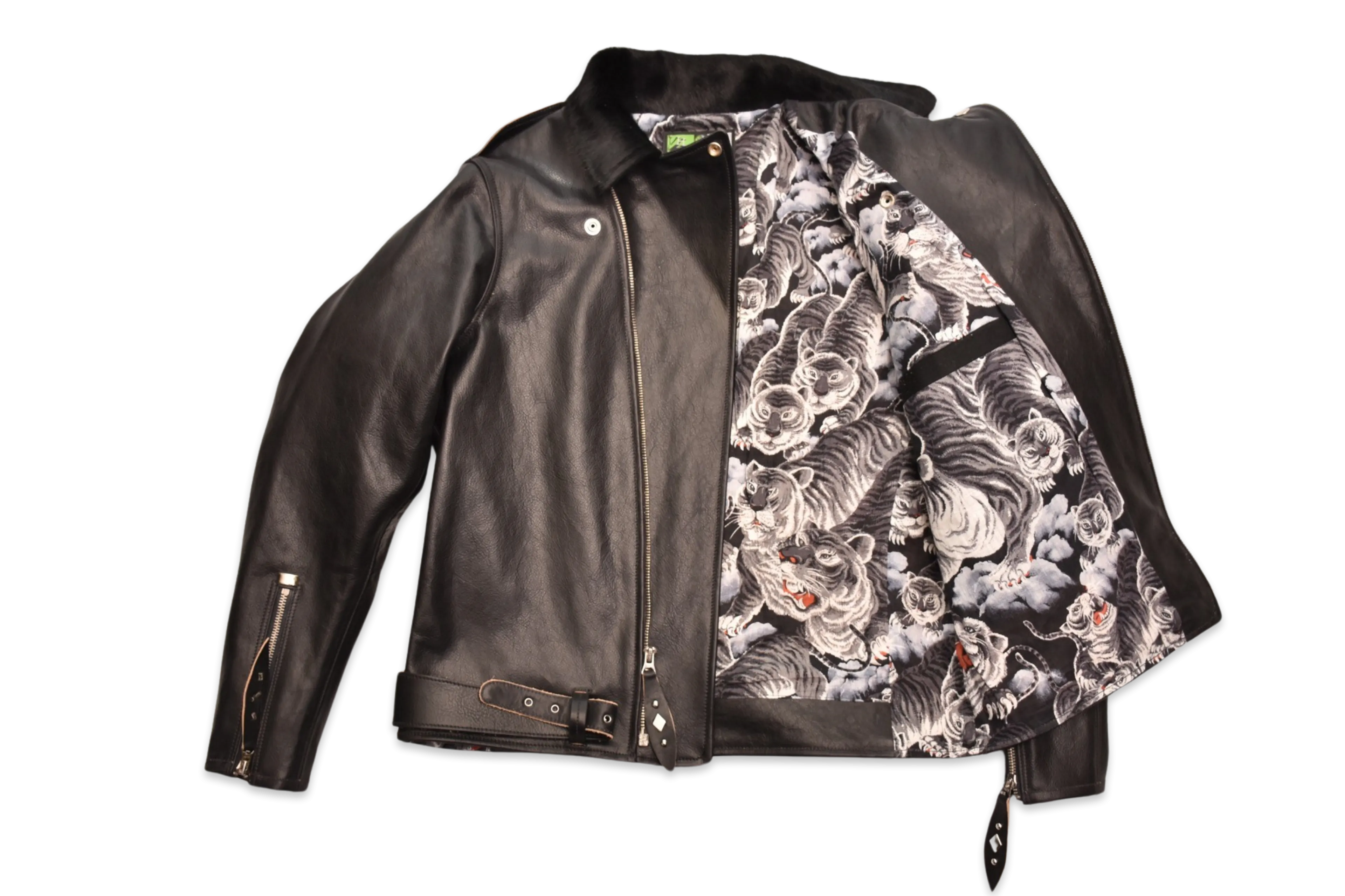 Himel Bros x Freenote Cloth Beck 333 Grizzly Jacket Black Horsehide
