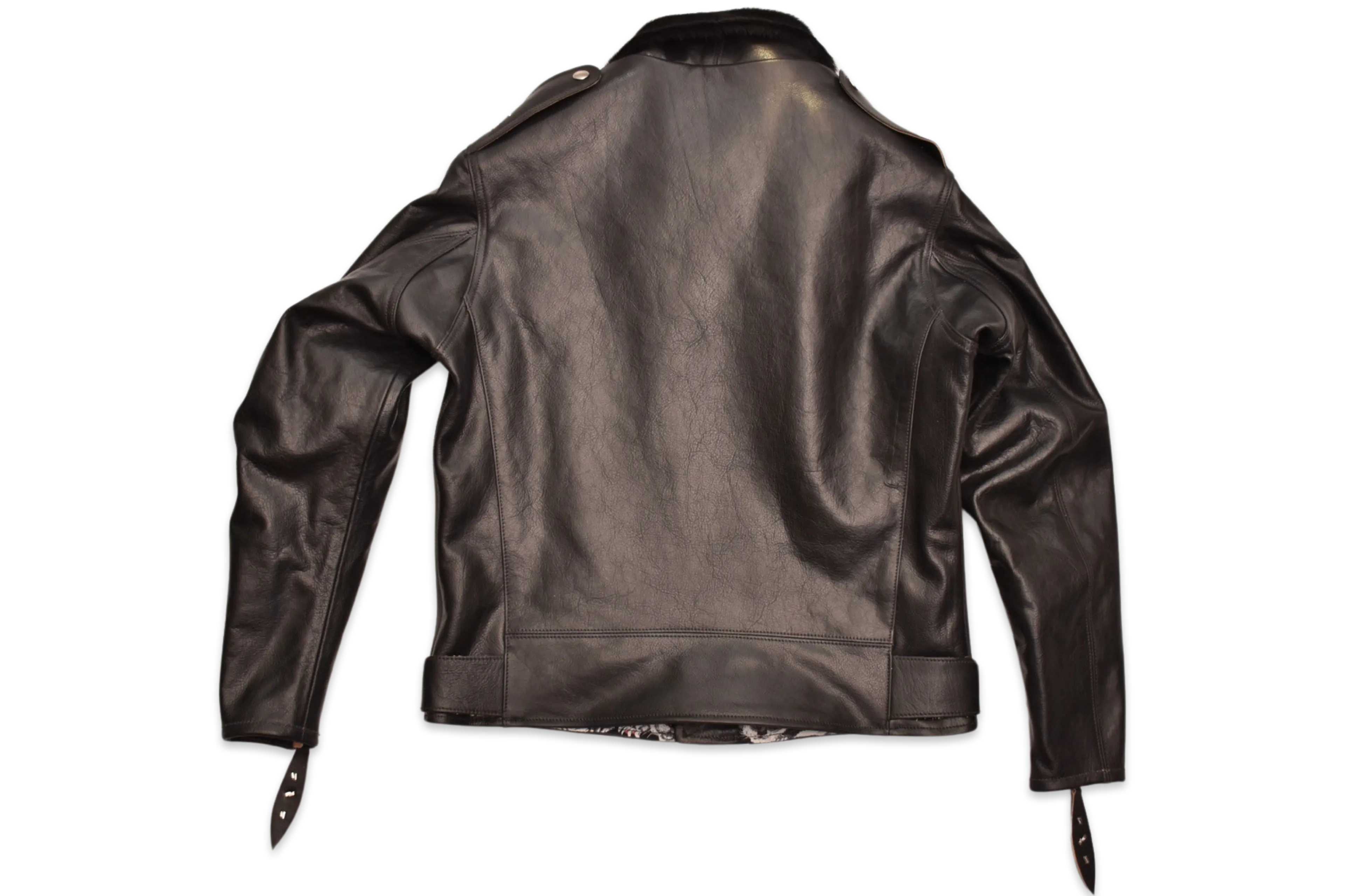 Himel Bros x Freenote Cloth Beck 333 Grizzly Jacket Black Horsehide
