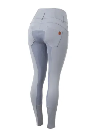 Horze Tara Ladies Breeches Alos Leather Full Seat Trade Winds Grey