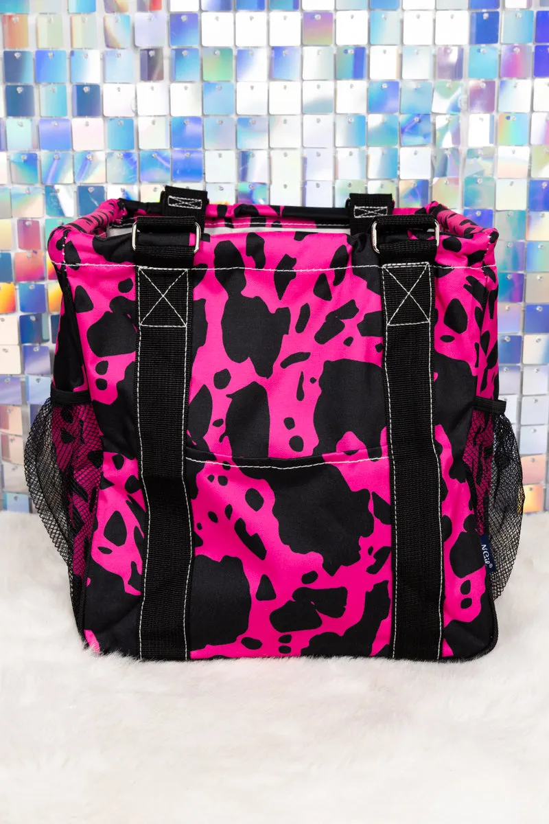 Hot Pink Milkin' It Mini Collapsible Haul-It-All Basket with Mesh Pockets