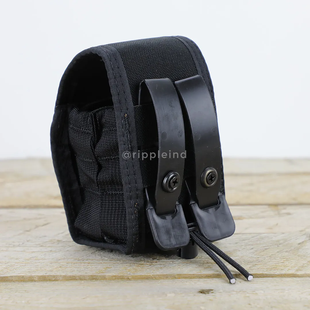 HSGI - Black - DUTY Handcuff Taco - COVERED (Double)
