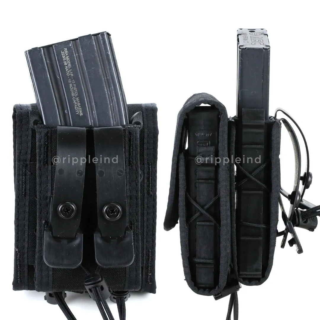 HSGI - Black - DUTY Pistol Taco - COVERED (Double w/Rifle)