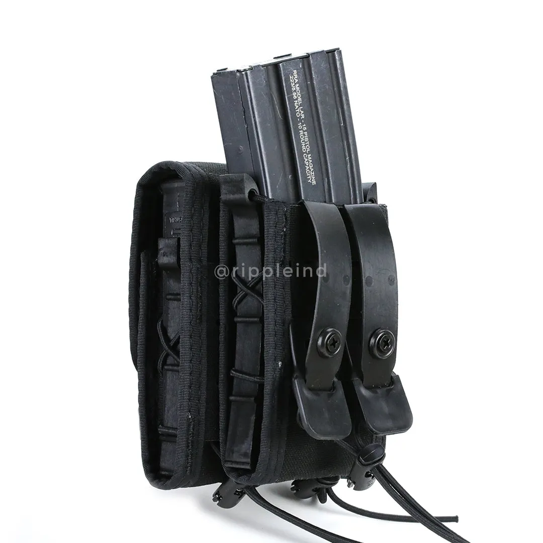 HSGI - Black - DUTY Pistol Taco - COVERED (Double w/Rifle)