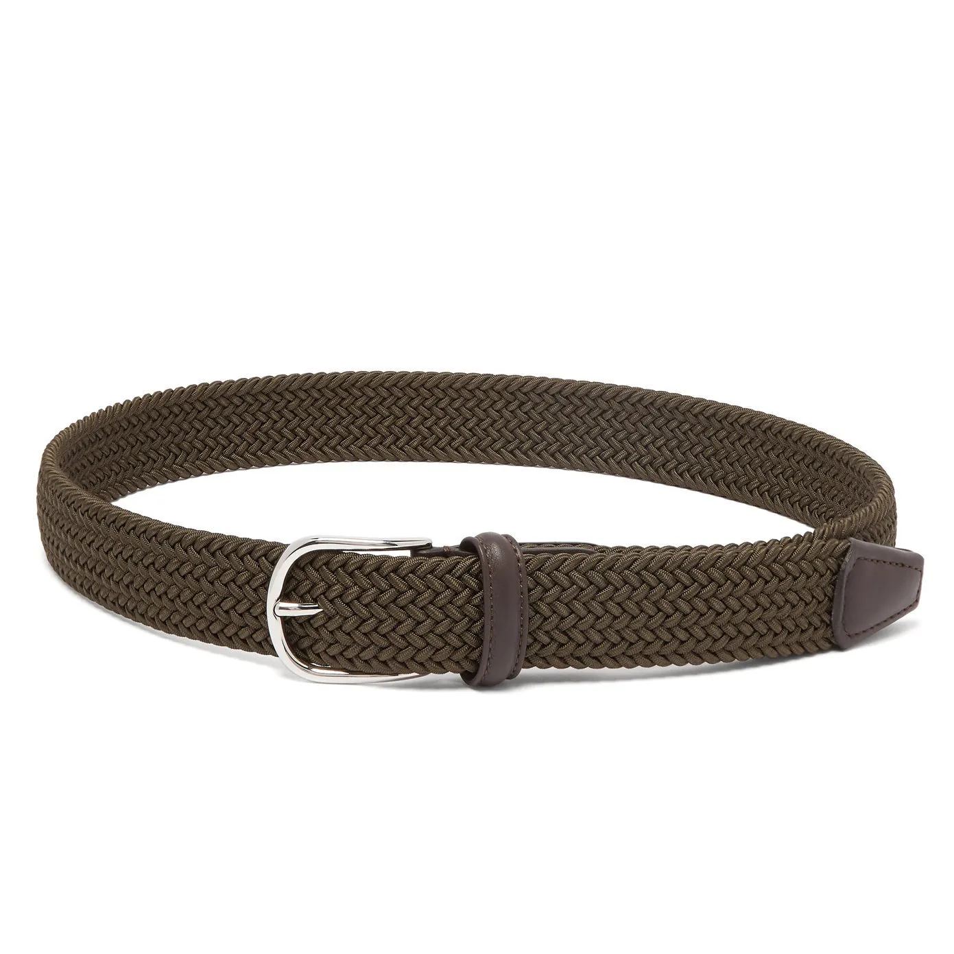Hunter Green Woven Belt - Anderson's