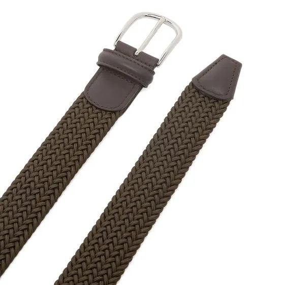 Hunter Green Woven Belt - Anderson's