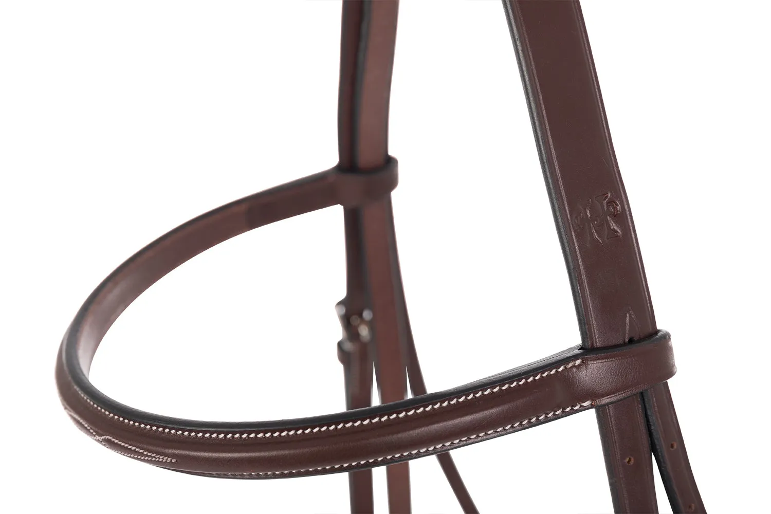 Huntley Equestrian Sedgwick Fancy Stitched Square Raised Hunter Horse Bridle with Reins