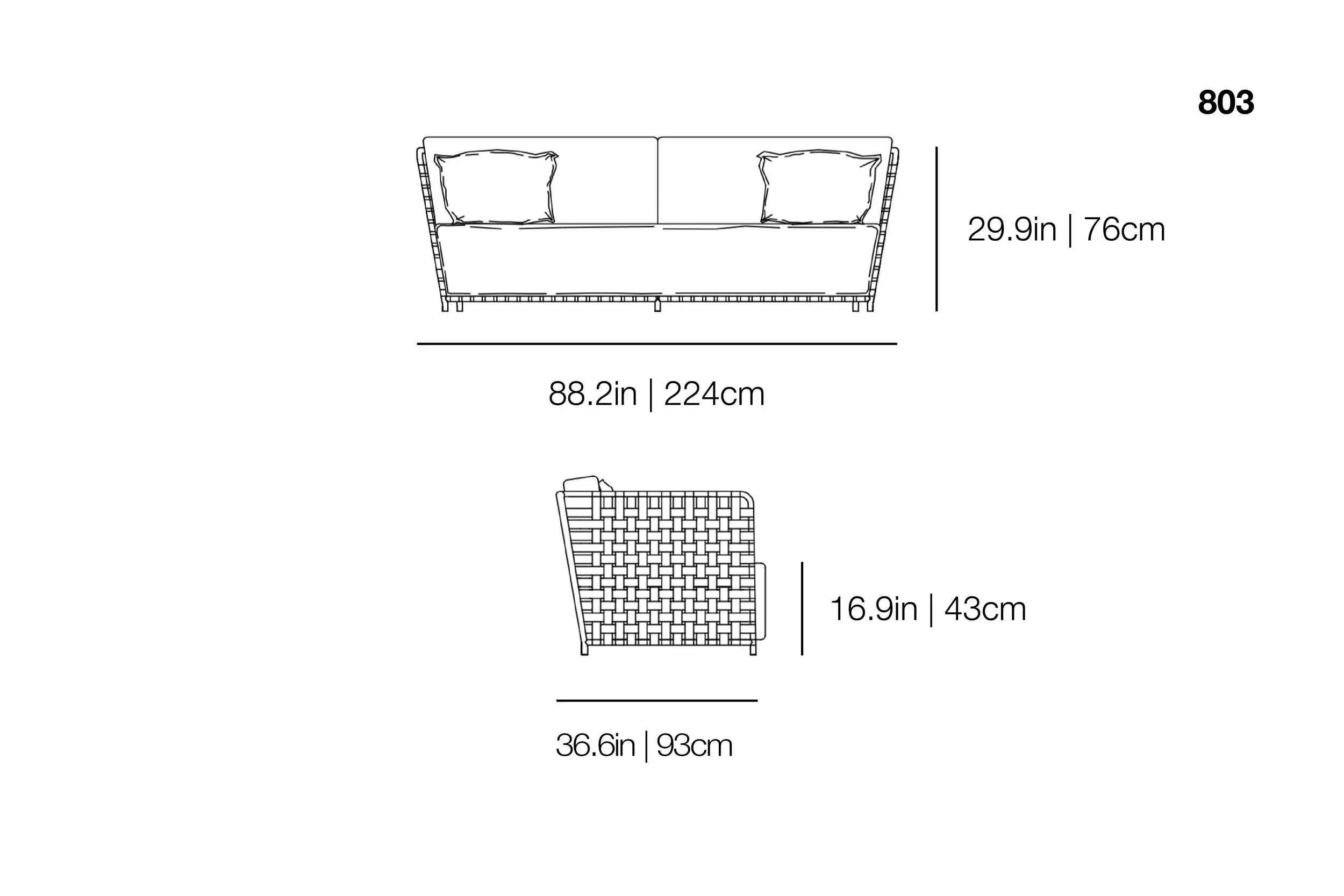 InOut 803 Outdoor Sofa