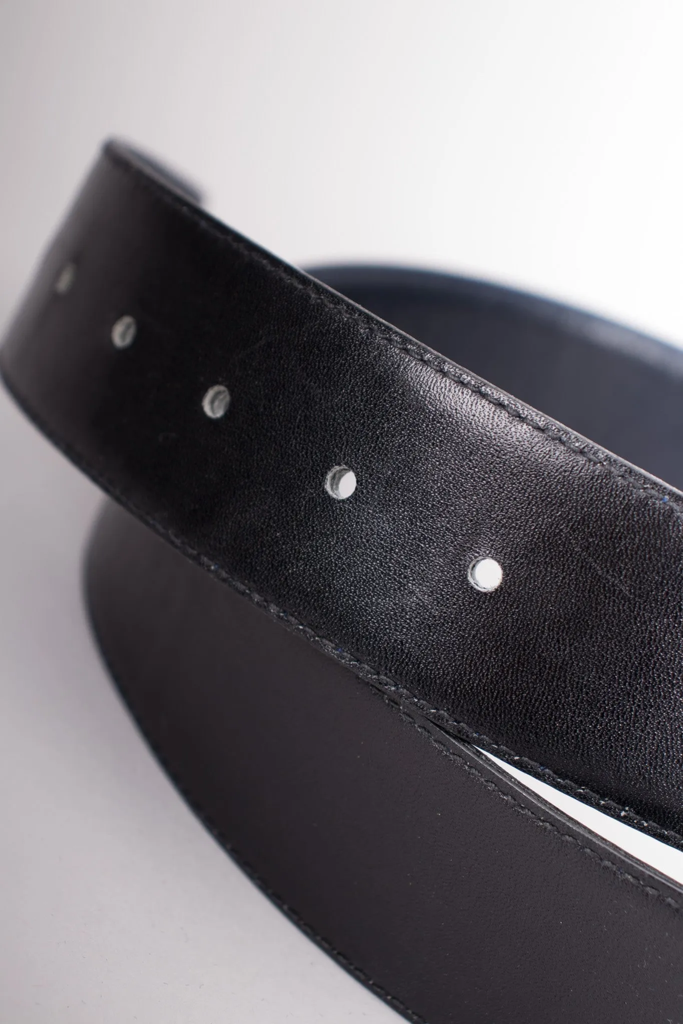 Interlocking GG Reversible Leather Belt