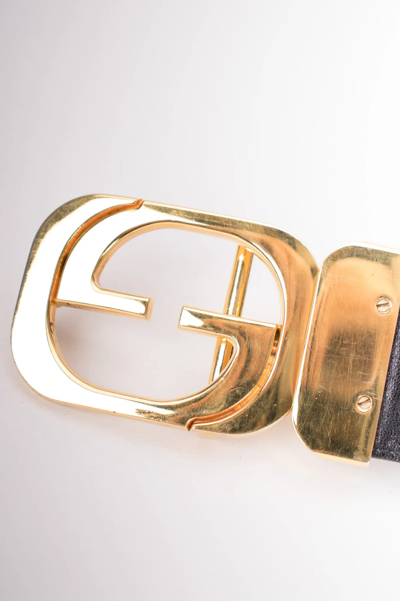 Interlocking GG Reversible Leather Belt