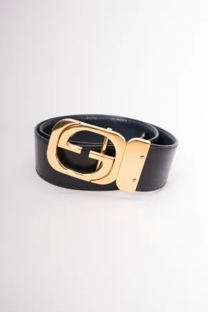 Interlocking GG Reversible Leather Belt